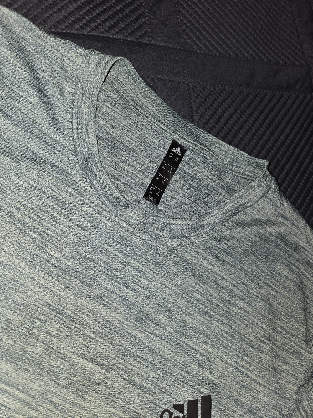 Adidas Men's Light Green Heather Performance T-Shirt 2xl